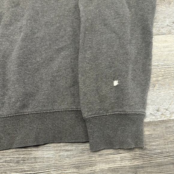 Nike Athletic Dept Club Fleece Gray Mens L Crew Neck Pullover Swoosh Sweatshirt - Picture 2 of 9